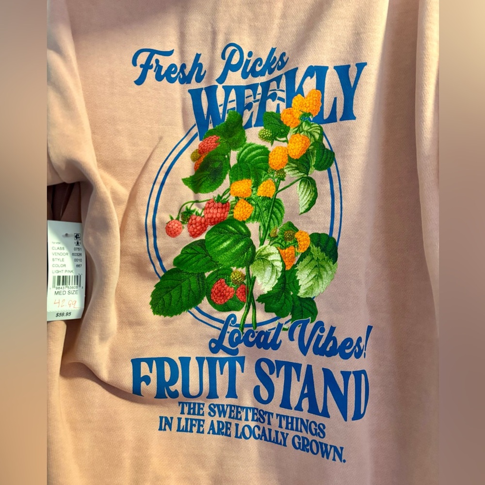 NWT PacSun Fruit Stand Hoodie - Picture 3 of 4